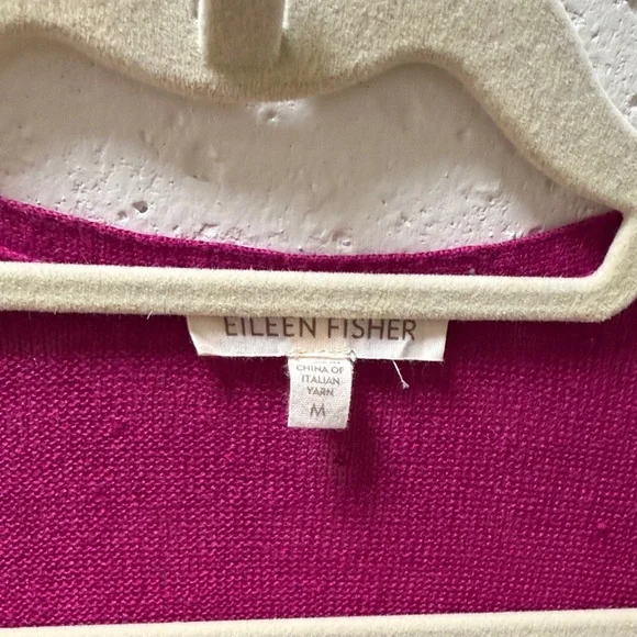 Eileen Fisher Raspberry Cardigan - Picture 5 of 11